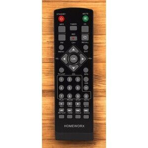 New HOMEWORX OEM - Digital TV Converter Box Remote Control *TESTED*
